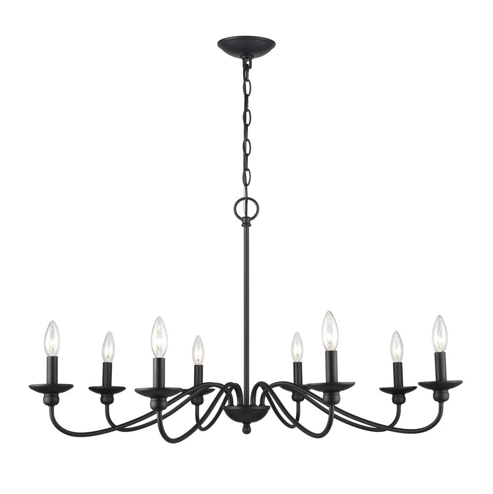 Millennium Lighting 4388-MB Matte Black Chandelier Ceiling Light Image 1