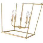 Millennium Lighting 19005-VB Vintage Brass Nellita 18'' Wide 5-light Pendant - Vintage Brass Image 5