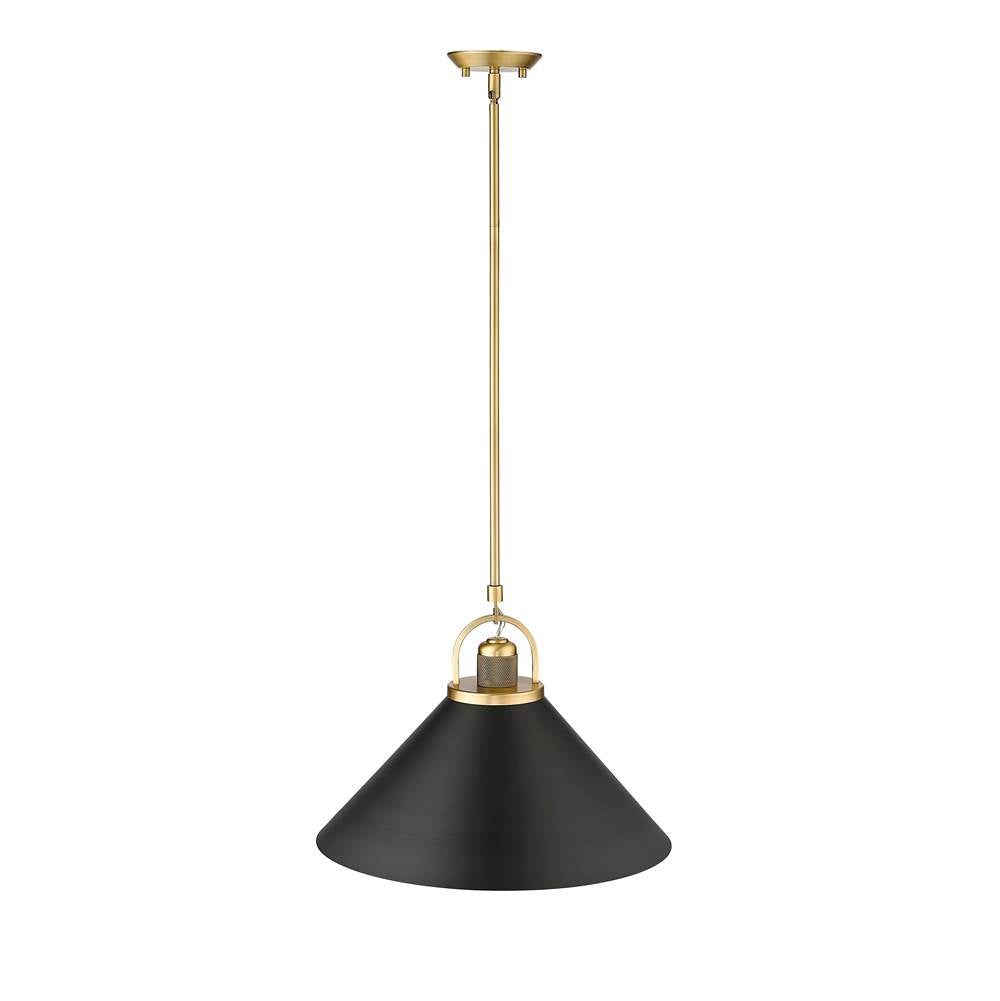 Millennium Lighting 20901-VB/MB Vintage Brass,Matte Black Pendant Light Image 4