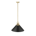 Millennium Lighting 20901-VB/MB Vintage Brass,Matte Black Pendant Light Image 4