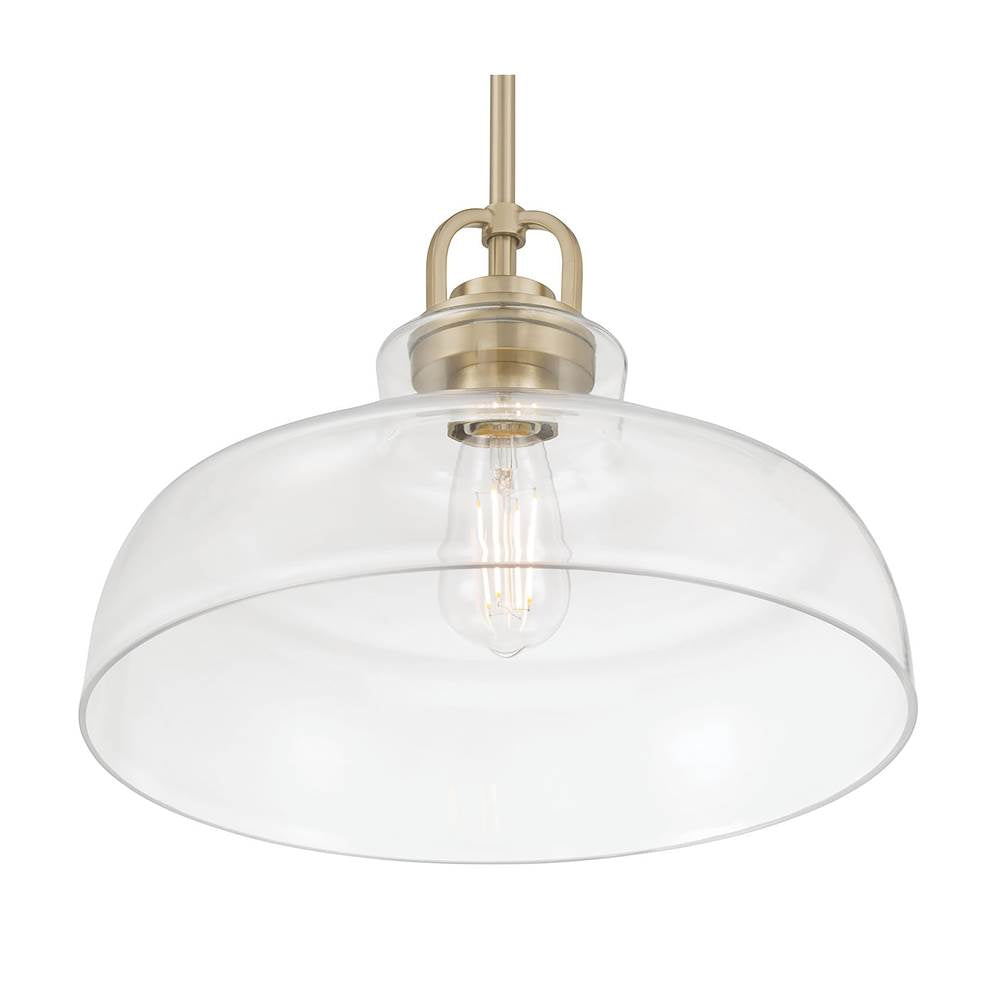 Millennium Lighting 98101-MG Modern Gold Clarien  14'' Wide 1-light Pendant Image 7