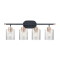 Millennium Lighting 9414-MB/MG Matte Black Modern Gold Vanity Image 1