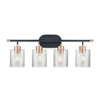 Millennium Lighting 9414-MB/MG Matte Black Modern Gold Vanity Image 1