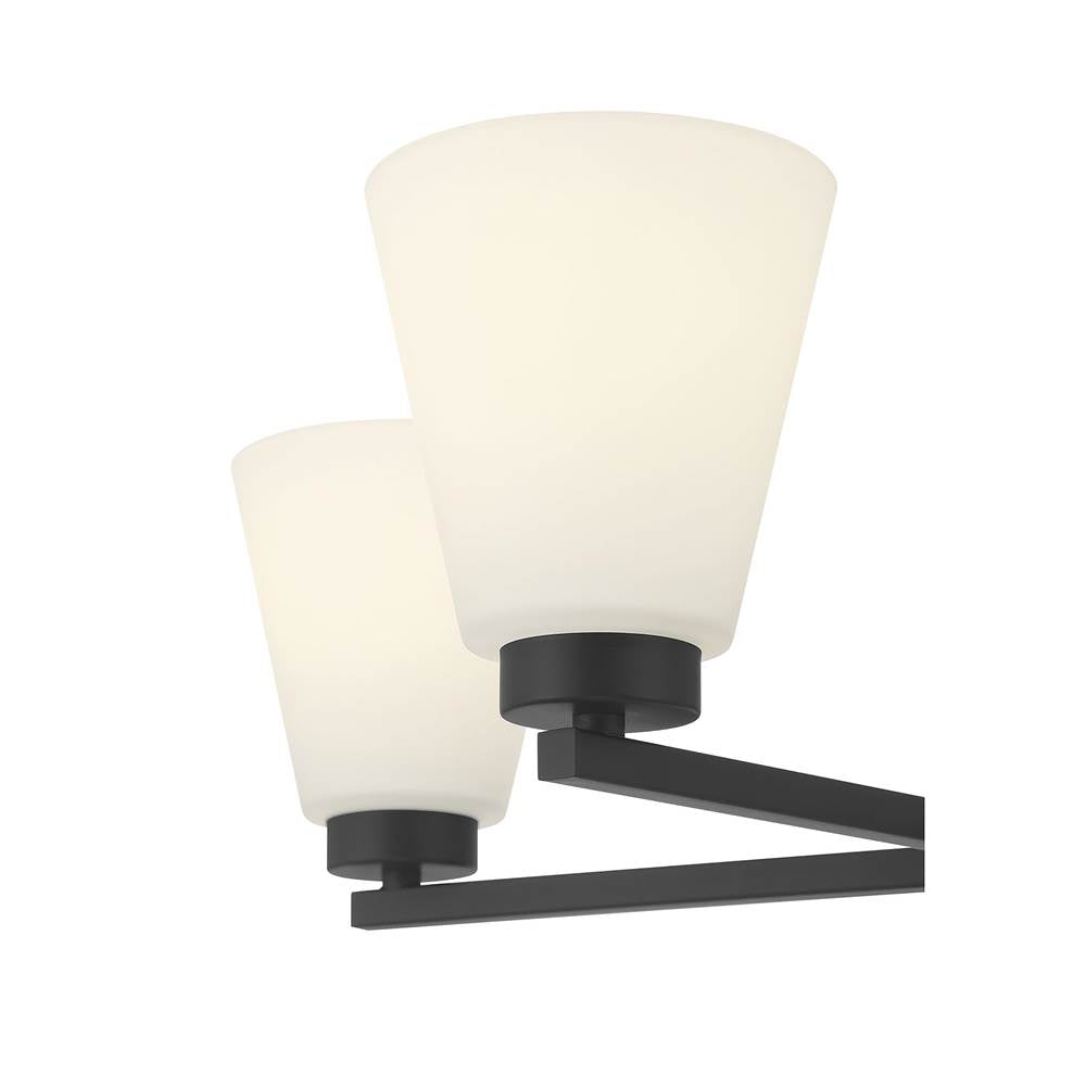 Millennium Lighting 64105WG-MB Matte Black Strayhan 24'' Wide 5-light Chandelier Image 6