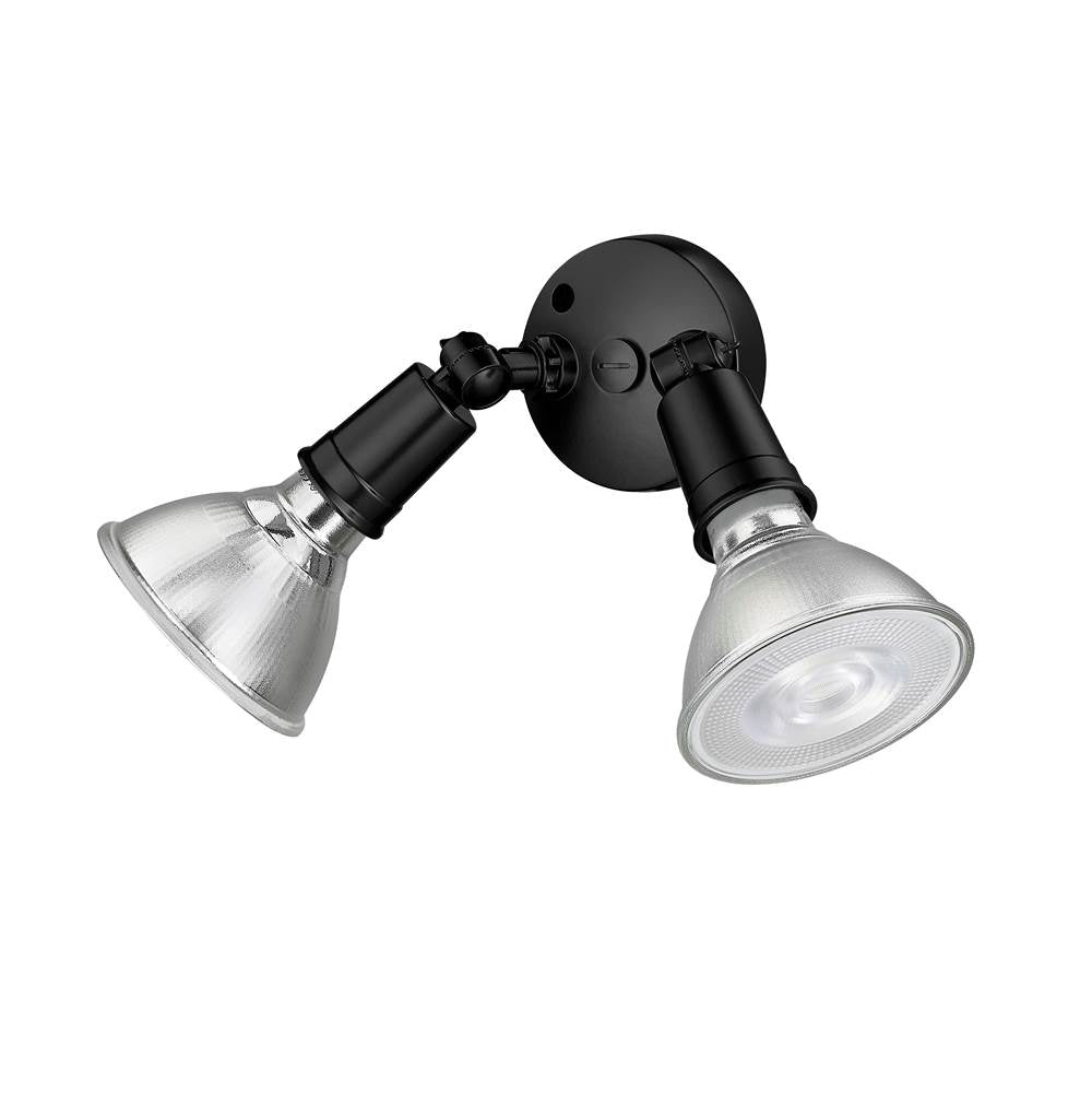 Millennium Lighting 16002-PBK Powder Coated Black Security Flood Lights Image 5