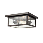 Millennium Lighting 4202-PBZ Powder Coat Bronze Outdoor Flush Mount Image 3