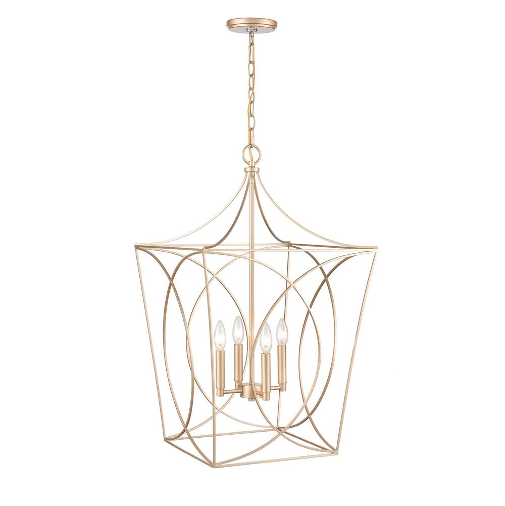 Millennium Lighting 4000-PMG Painted Modern Gold Pendant Light Image 3