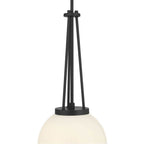 Millennium Lighting 65101-MB Matte Black Vellin 10'' Wide 1-light Pendant Image 6
