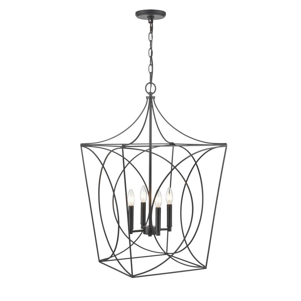Millennium Lighting 4000-MB Matte Black Pendant Light Image 1
