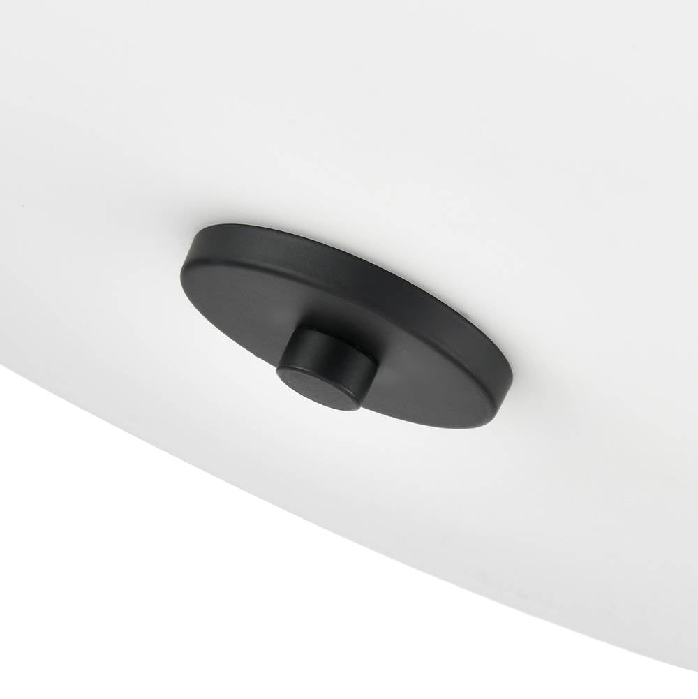 Millennium Lighting 214103-MB Matte Black Laphia 15.75'' Wide 3-light Semi Flush - Matte Black Image 5
