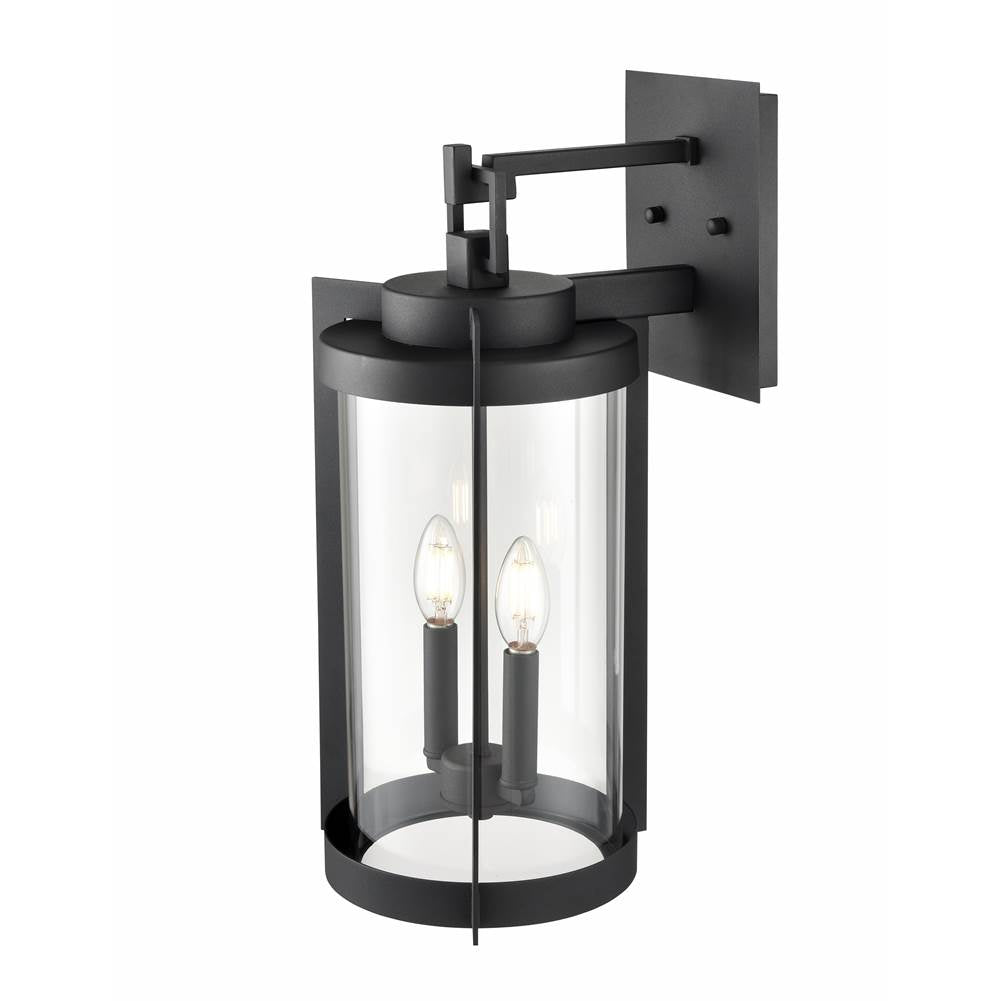 Millennium Lighting 91522-TBK Textured Black Outdoor Wall Sconce Image 6