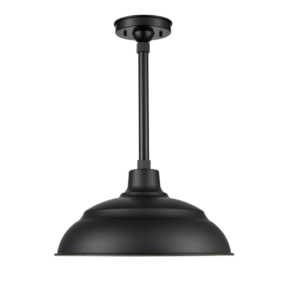 Millennium Lighting LEDRWHS14-SB Satin Black Led Warehouse Shade Image 1