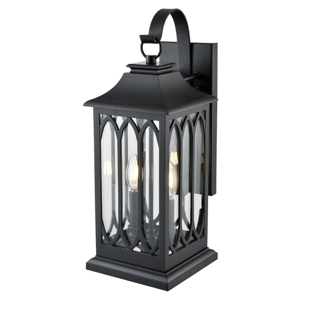 Millennium Lighting 88102-PBK Powder Coated Black Outdoor Wall Sconce Image 5