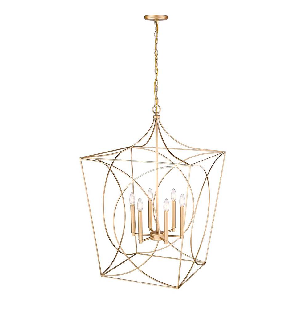 Millennium Lighting 4003-PMG Painted Modern Gold Pendant Light Image 2
