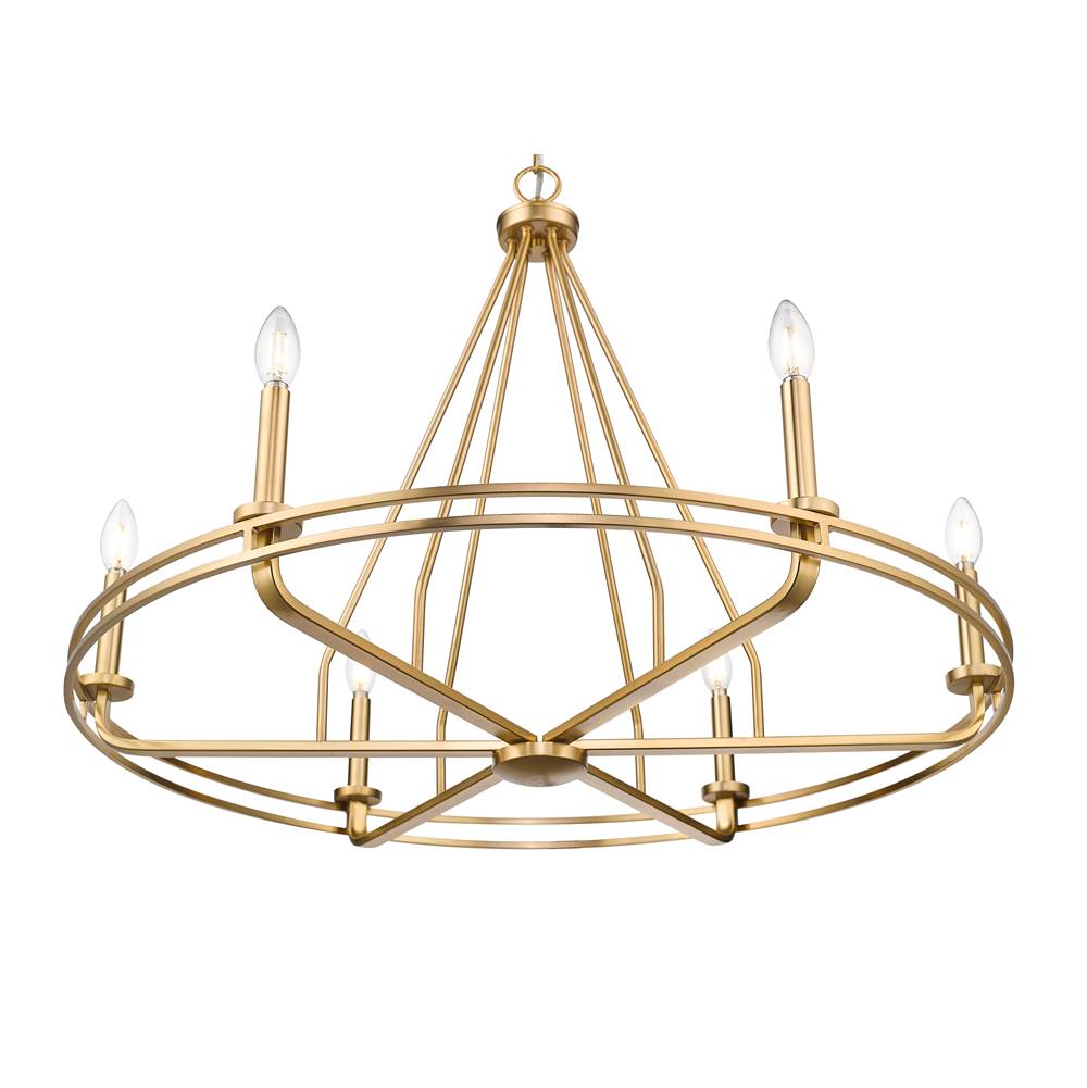Millennium Lighting 21606-VB Vintage Brass Jody 32.5'' Wide 6-light Chandelier - Vintage Brass Image 6