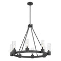 Millennium Lighting 9908-MB Matte Black Evandrel 32'' Wide 8-light Chandelier Image 1