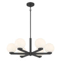 Millennium Lighting 97106-MB Matte Black Ardeva 28'' Wide 6-light Chandelier Image 1
