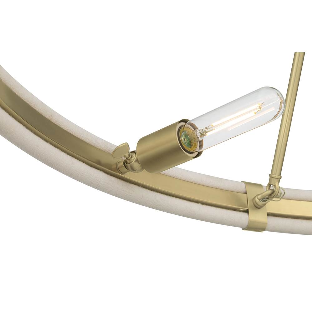 Millennium Lighting 207108-VB Vintage Brass Rovessa 39'' Wide 6-light Chandelier Image 6