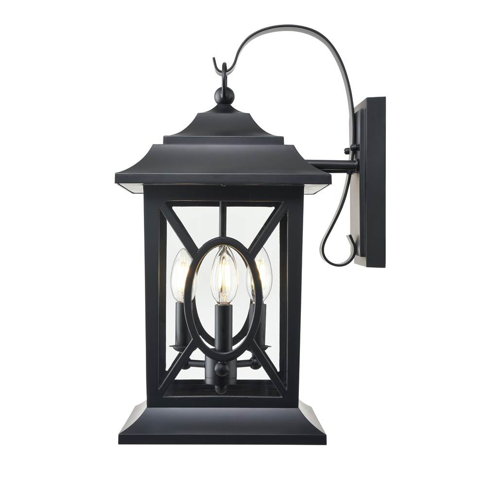 Millennium Lighting 85103-PBK Powder Coated Black Outdoor Wall Sconce Image 4