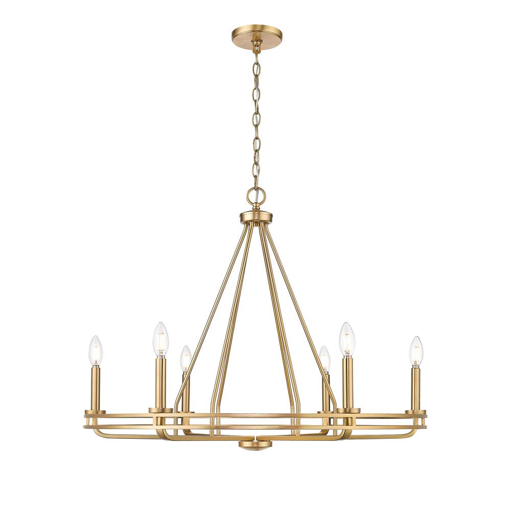 Millennium Lighting Jody 32.5'' Wide 6-light Chandelier - Matte Black