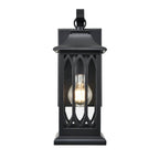 Millennium Lighting 88101-PBK Powder Coated Black Outdoor Wall Sconce Image 1