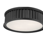 Millennium Lighting 9503-MB Matte Black Corvella 18'' Wide 3-light Flush Mount Image 4