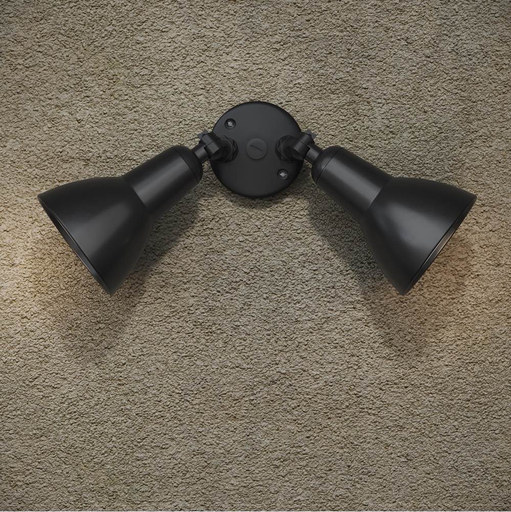 Millennium Lighting 17002-PBK Powder Coated Black Security Flood Lights Image 2