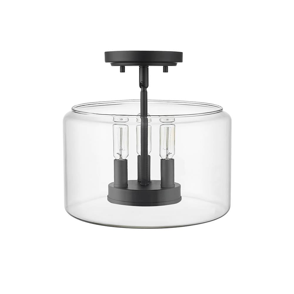 Millennium Lighting 46923-MB Matte Black Semi-flush Ceiling Mount Image 3