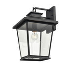 Millennium Lighting 4721-PBK Powder Coat Black Outdoor Wall Sconce Image 1
