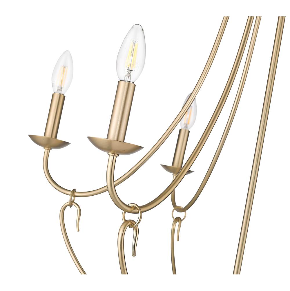 Millennium Lighting 12106-MG Modern Gold Chandelier Ceiling Light Image 3