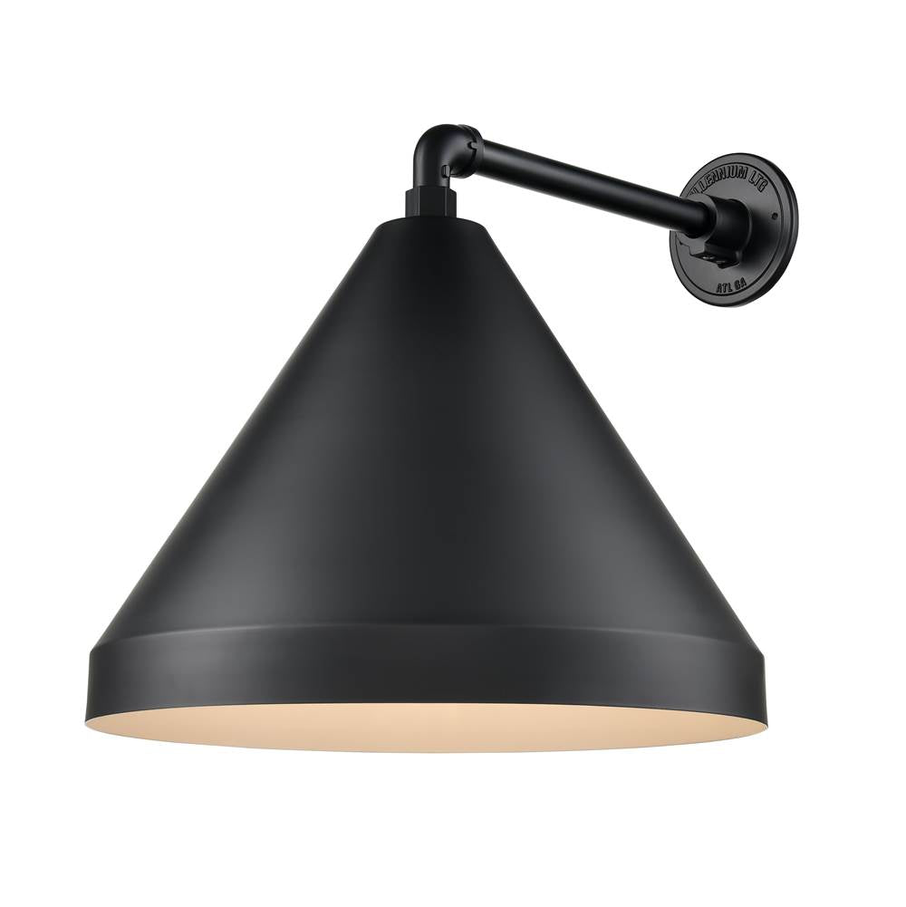 Millennium Lighting RCS17-SB Satin Black Cone Shade Image 3