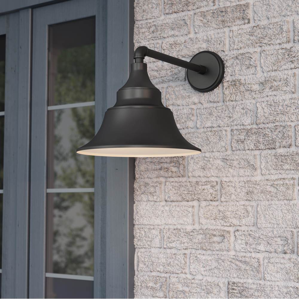 Millennium Lighting 67001-PBK Powder Coated Black Varnel 12.5'' High 1-light Outdoor Wall Sconce Image 4
