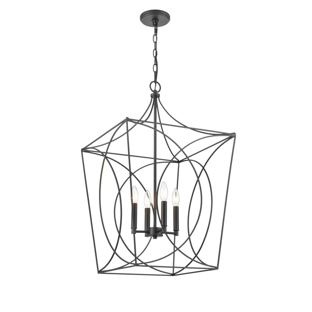 Millennium Lighting 4000-MB Matte Black Pendant Light Image 3