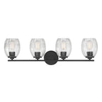 Millennium Lighting 9994-MB Matte Black Miravelle 30.5'' Wide 4-light Vanity Image 6