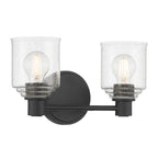 Millennium Lighting 202102-MB Matte Black Vessair 14'' Wide 2-light Vanity Image 1