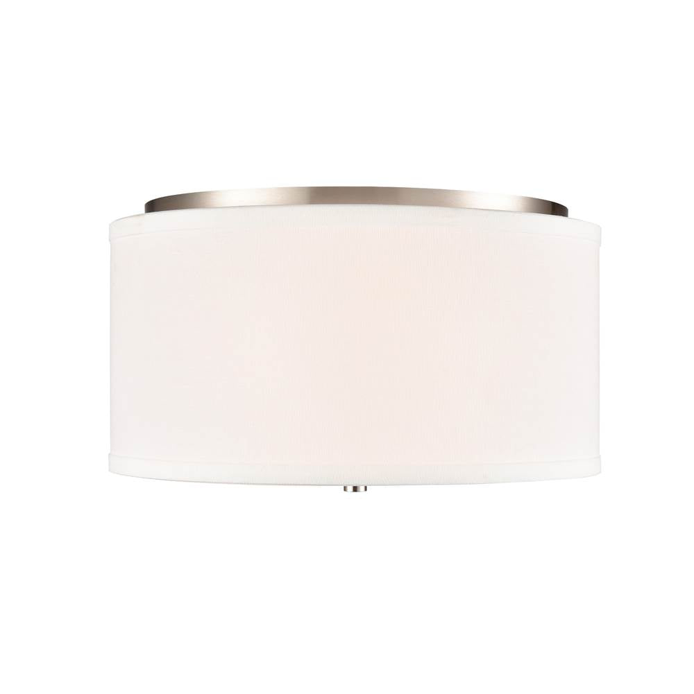 Millennium Lighting Guyten 13'' Wide 2-light Flushmount - Brushed Nickel