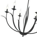 Millennium Lighting 44106-MB Matte Black Charlize 33.75'' Wide 6-light Chandelier - Matte Black Image 4