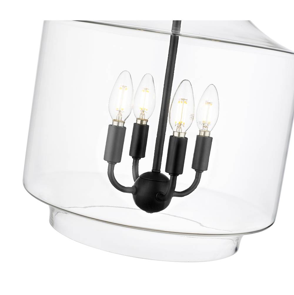 Millennium Lighting 22804-MB Matte Black Pendant Light Image 3