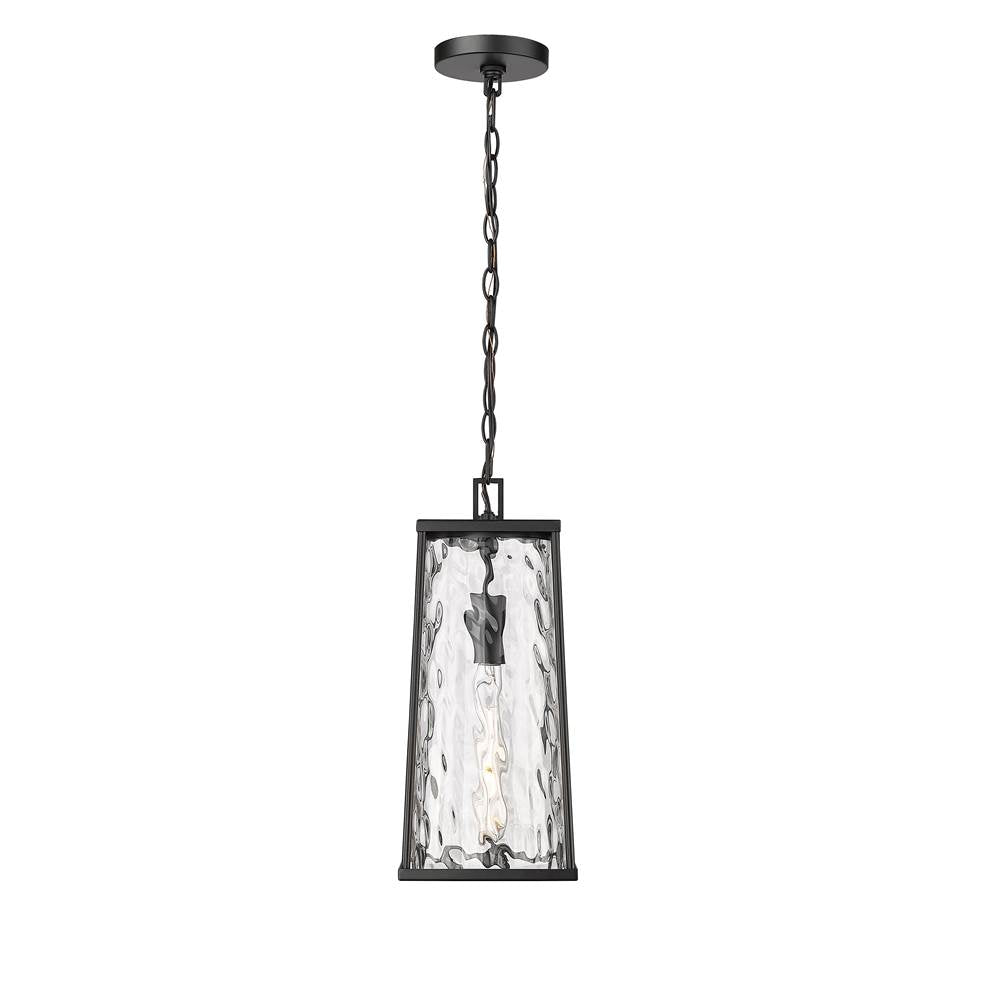 Millennium Lighting 10621-PBK Powder Coated Black Outdoor Hanging Lantern Image 1