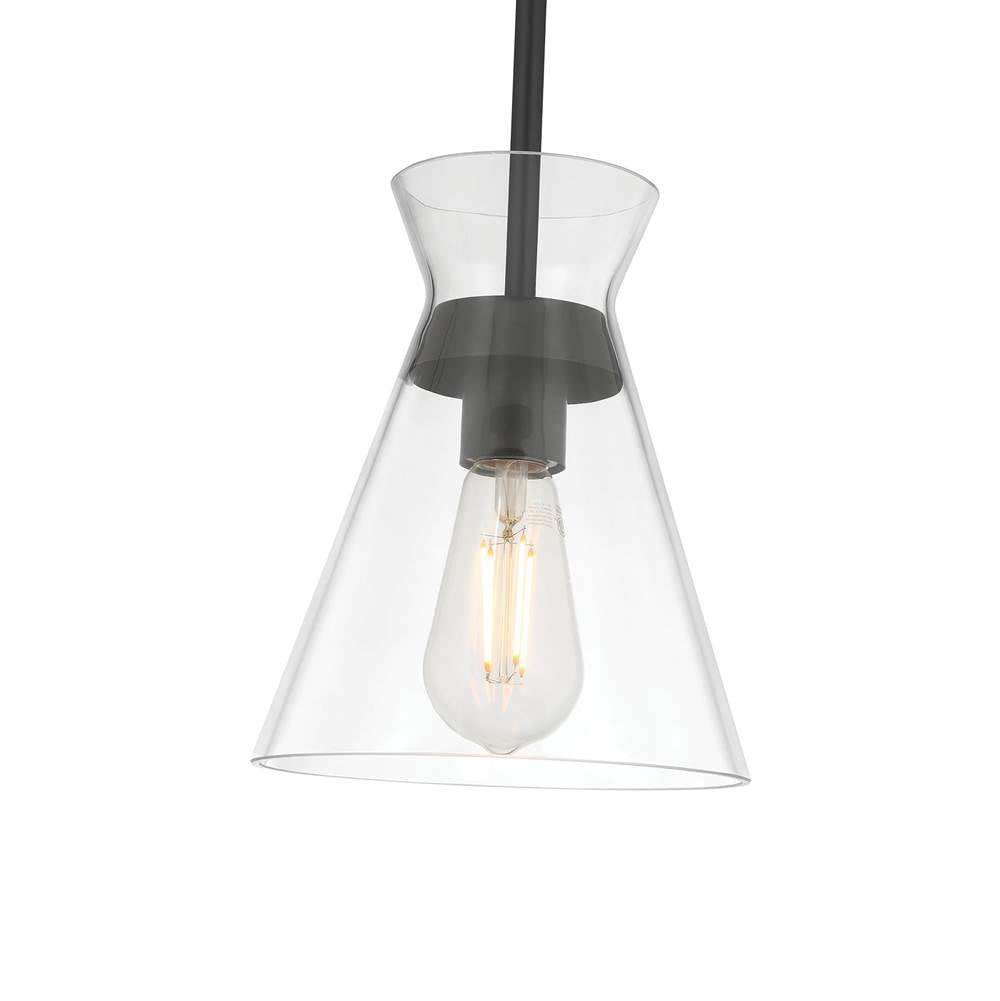 Millennium Lighting 69001-MB Matte Black Amarella 7'' Wide 1-light Mini Pendant Image 5