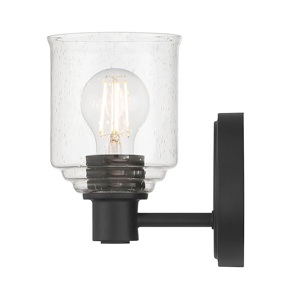 Millennium Lighting 202101-MB Matte Black Vessair 7.5'' High 1-light Wall Sconce Image 7