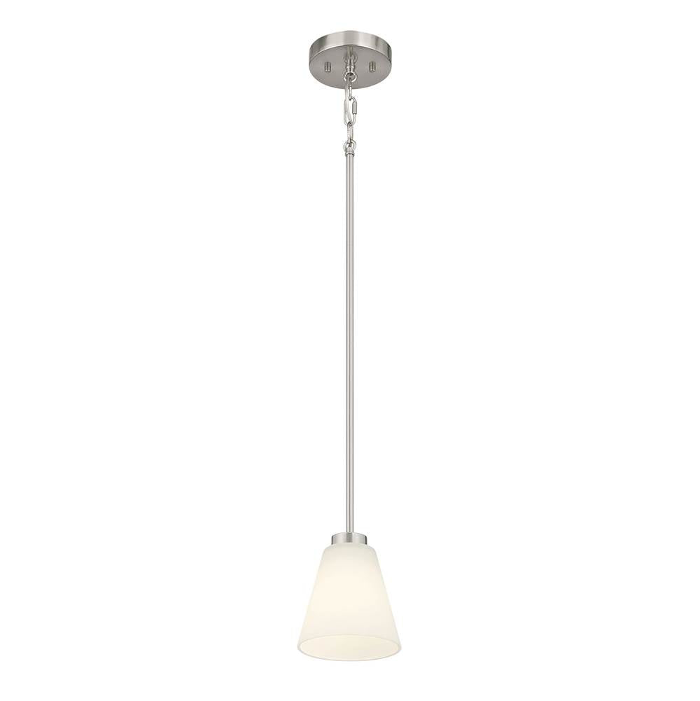Millennium Lighting 64101WG-BN Brushed Nickel Strayhan 5.75'' Wide 1-light Mini Pendant Image 1