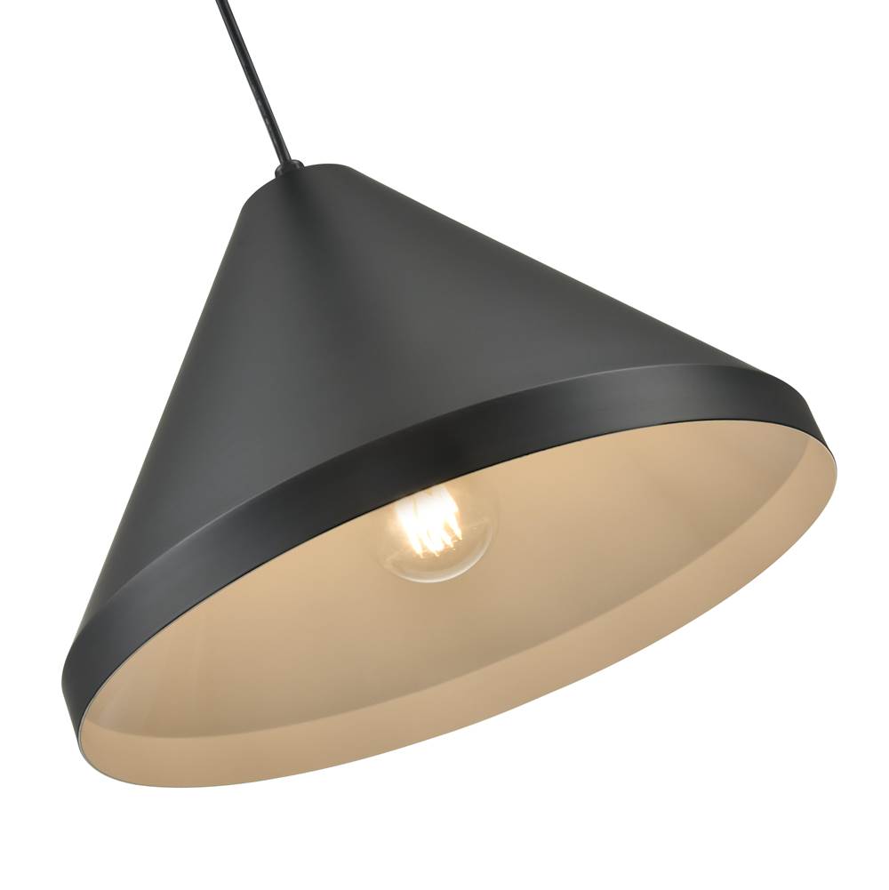 Millennium Lighting RCC13-SB Satin Black Cord Hung Cone Image 3