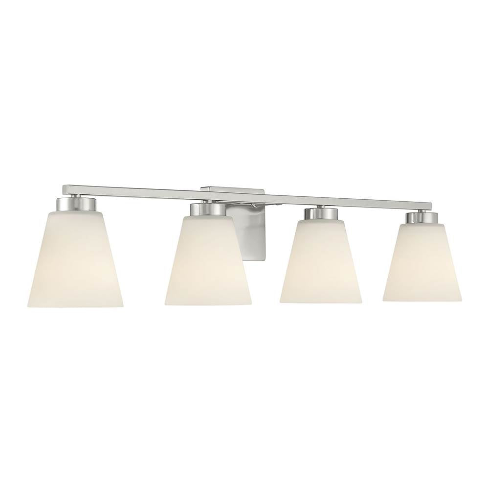Millennium Lighting 64004WG-BN Brushed Nickel Strayhan 31'' Wide 4-light Vanity Image 1