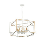 Millennium Lighting 22608-MW/VB Matte White,Vintage Brass Pendant Light Image 6