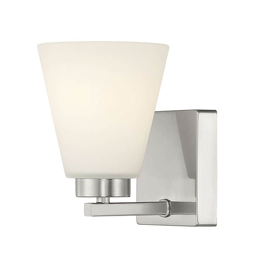 Millennium Lighting 64001WG-BN Brushed Nickel Strayhan 6.75'' High 1-light Wall Sconce Image 1