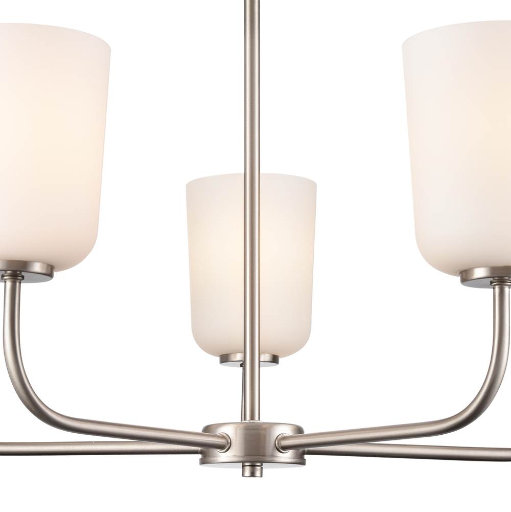 Millennium Lighting 214005-BN Brushed Nickel Laphia 27'' Wide 5-light Chandelier - Brushed Nickel Image 6