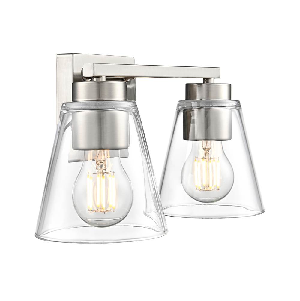 Millennium Lighting 64002-BN Brushed Nickel Strayhan 13'' 2-light Vanity - Brushed Nickel Image 6