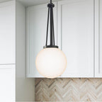 Millennium Lighting 65101-MB Matte Black Vellin 10'' Wide 1-light Pendant Image 4
