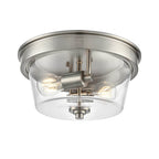 Millennium Lighting 64102-BN Brushed Nickel Strayhan 13'' 2-light Flush Mount - Brushed Nickel Image 1